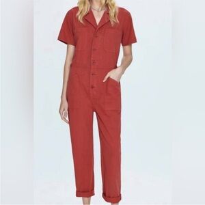 Pistola Rouge Grover ”Style Union Home” Button Front Utilitarian Jumpsuit NWOT S